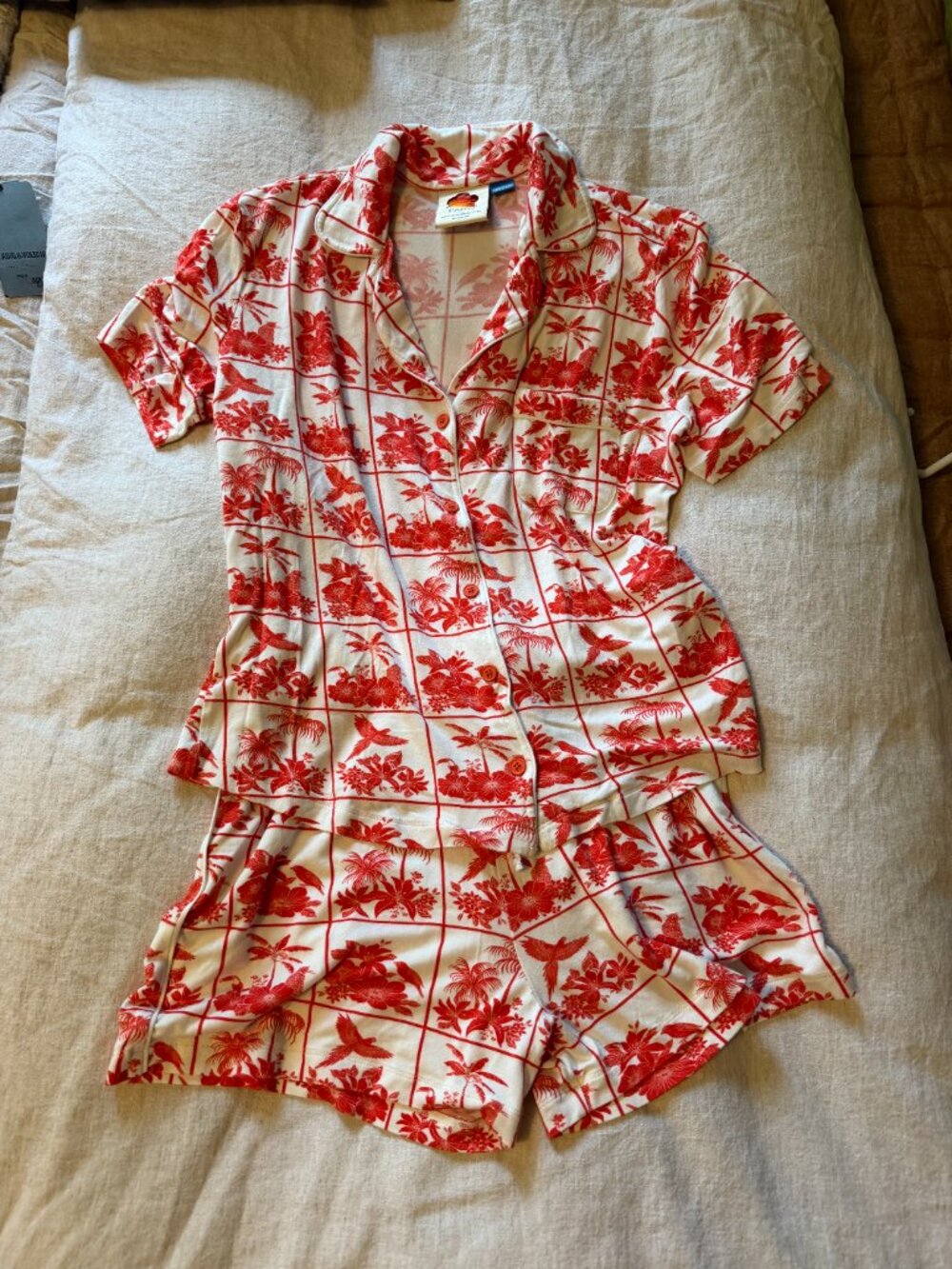 Farm Rio Tropical Tile Pajama Set - Picture 7 of 8